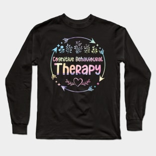 Cognitive behavioural therapy cute floral watercolor Long Sleeve T-Shirt